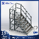 Aluminum Industrial Stairway Step Ladders Profile Working Platforms