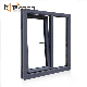 High Quality Passive House Use High Energy Saving Casement Aluminium Wood Tempered Safety Glass Window manufacturer