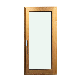 Homntec Burmese Black Line Teak P105 Anti-Theft Narrow-Edge Flat Window Aluminum Wood Composite Window