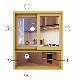 Double Glazing Unit Thermal Barrier Aluminum Sliding Window