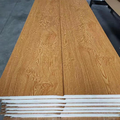 Jintailong Siding Carved Outdoor PU Sandwich Panels Faux Embossed Metal Wall Boards
