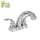 Retro Faucet 304 Stainless Steel Bathroom Hot Cold Water Mixer Faucet Tap Luxury Dual Handle Basin Faucet manufacturer
