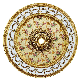  Banruo Classic Golden Polystyrene Interior Ceiling Medallions for House Decoration