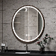 Custom Simple Design Hotel Golden Circular Round Bathroom Wall Mounted Smart Mirror