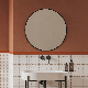 Matte Black Aluminium Frame Decorative Circle Mirror for Wall Modern Round Bathroom Mirror for Vanity
