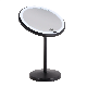  Upgrade Design 8 Inch Single Side Rechargeale Taletop Matte Black LED Vanity Mirror