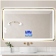 Fogless Framed Rectangle Decorative Mirror Sanitary Ware Wall LED Smart Lighting Mirror
