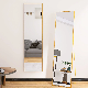Home Gold/Black Full Length Metal Framed Dressing Mirror Bedroom Standing Mirror Floor Mirror Full Body Mirror manufacturer