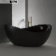  Ortonbath Black White Irregular Shape Glass Acrylic Freestanding Hot Swim SPA Bathtub Bath Tub Freestanding Palstic Sanitary Ware Tub Bathtub