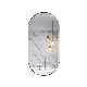 Gold Aluminum Oval Metal Frame Mirror Wall Mirror for Modern Home Decoration Luxury Interior for Bathroom Mirror manufacturer