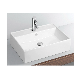  Modern Design Vitreous China Labavo Basin Tapware Square Above Counter Bathroom Sink White with CE Certification