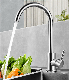 Kitchen Water Ridge Kitchen Faucet Chrome-Plated Water Tap Single Handle Cold and Hot Function Kitchen Faucet manufacturer