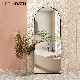 Ortonbath Floor Mirrors Dressing Mirror Full-Length Body Free Standing Gold Aluminum Framed Full Length Large Size Oversized Mirror