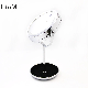  Metal Silver Cosmetic Desktop Standing Table Double Side Makeup Mirror 5X Magnifying