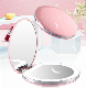 Wholesale Round Mini Portable LED Silver Makeup Mirror manufacturer