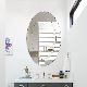 Round Beveled Polished Frameless Wall Mirror for Bathroom, Vanity, Bedroom (24" Round)