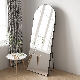  Large Wall Decorative Black Frame Square Full Length Stand up Glass Mirror for Bedroom