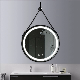 Hanging Round Wall Mirror in Bathroom & Bedroom - Solid Bamboo Frame & Adjustable Leather Strap manufacturer