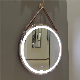  Wall Hanging Mirror Modern Rectangle Wall Bamboo Frame Aluminum Mirror with Rounded Corners & Adjustable Leather Strap