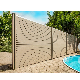  Modern Easy-to-Install Garden Decorative Wood Plastic Composite Fencing Swimming Pool Privacy WPC Fence Panels