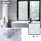  Akadeco High Quality Waterproof and Moisture-Proof Stripes Privacy Safe Bathing Modern PVC Window Glass Film for Bathroom