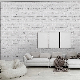 White Brick PVC Self Adhesive Wall Paper Home Decoration Wallpaper for Interior