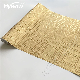 MW New 53cm PVC Wallpaper Gold Foil 3D Garden Building Fence Wall Paper