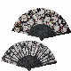 Factory Price Painted Wood Hand Fan Custom Fabric High Quality Hand Fan for Gift