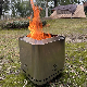 Double Layer Portable Outdoor Stove Stainless Steel Smokeless Wood Burning Bonfire Fire Pit