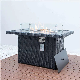  Rectangle Outdoor Fire Pit Table Gas Rattan Fireplace Fire Pit Table Setpopular