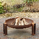 Assembly 2mm Thickness Round Metal Firewood Simple Fire Pit manufacturer