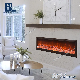 Custom Size Decor Wall Built in Electric Fireplace Modern Faux LED Flame Remote Control Decorative Indoor Insert Electric Fireplace manufacturer