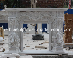  Carved French Style Marble Angel Fireplace/Marble Fireplace Mantel (SYMF-326)