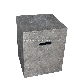 Outdoor Furniture Square Grc Concrete Sidetable for Hotel, Garden, Patio Use manufacturer