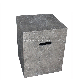 Outdoor Furniture Square Grc Concrete Sidetable for Hotel, Garden, Patio Use