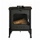 New Design High Quality Cast Iron Mantel Indoor Fireplace Wood Burning Stove manufacturer