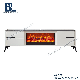 High Quality 80 Inch Rustic Electric Fireplace TV Stand Corner Farmhouse TV Cabinet Console Stand with LED Electric Fireplace