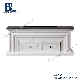  70 Inch Corner Wooden Fireplace TV Stand White Rustic E0 Board TV Cabinet Stand with Water Vapor Fireplace