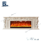 Vintage Resin Carved E0 Wooden TV Stand Fire Place Rustic Indoor Decor Media Console TV Stand with Electric Fireplace manufacturer