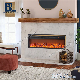 Wall Recessed Built in Electric Fireplace Heater Touch Screen Remote Control Decorative Bluetooth Electric Fireplace Insert