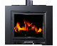 China Factory Indoor Wall-Insert Wood Burning Stove Fire Heaters Gas Fireplace for Home Use in Winter manufacturer