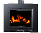 China Factory Indoor Wall-Insert Wood Burning Stove Fire Heaters Gas Fireplace for Home Use in Winter