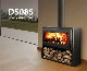  2022 Eco New Design Indoor Wall Freestanding Black Wood Burning Stove Fireplace Home Heater with Overheating Protection