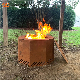 Outdoor BBQ Corten Steel Ball Wood Burning Fire Pit Bowl