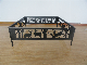 Outdoor New Design Laser Cutting Hi-Temp Powder Coated Folding Fire Pit