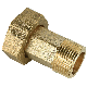 Brass Watermeter Fittings Brass Nut Connection with Oring and Rubber Sealing