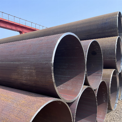 Electrical Resistance Weld Carbon Steel ERW API 5CT X52 X60 ASTM A53/ API5l 8"-60" X46 X52 X65 X70 Black Carbon Ms Mild Welded Casing Carbon Steel Pipe