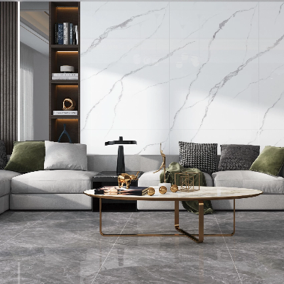 Factory Glossy Glazed Marble Porcelain Big Floor Tiles 900X1800mm (36"X72") Full Body