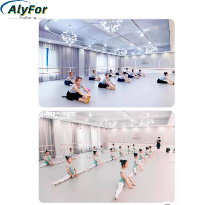 Waterproof Plastic Floor Dance Room Yoga Studio PVC Flooring 5mm Roll
