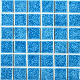 Foshan Blue Color Swimming Pool and Bathroom Wall Tile Ceramic Glass Mosaic manufacturer